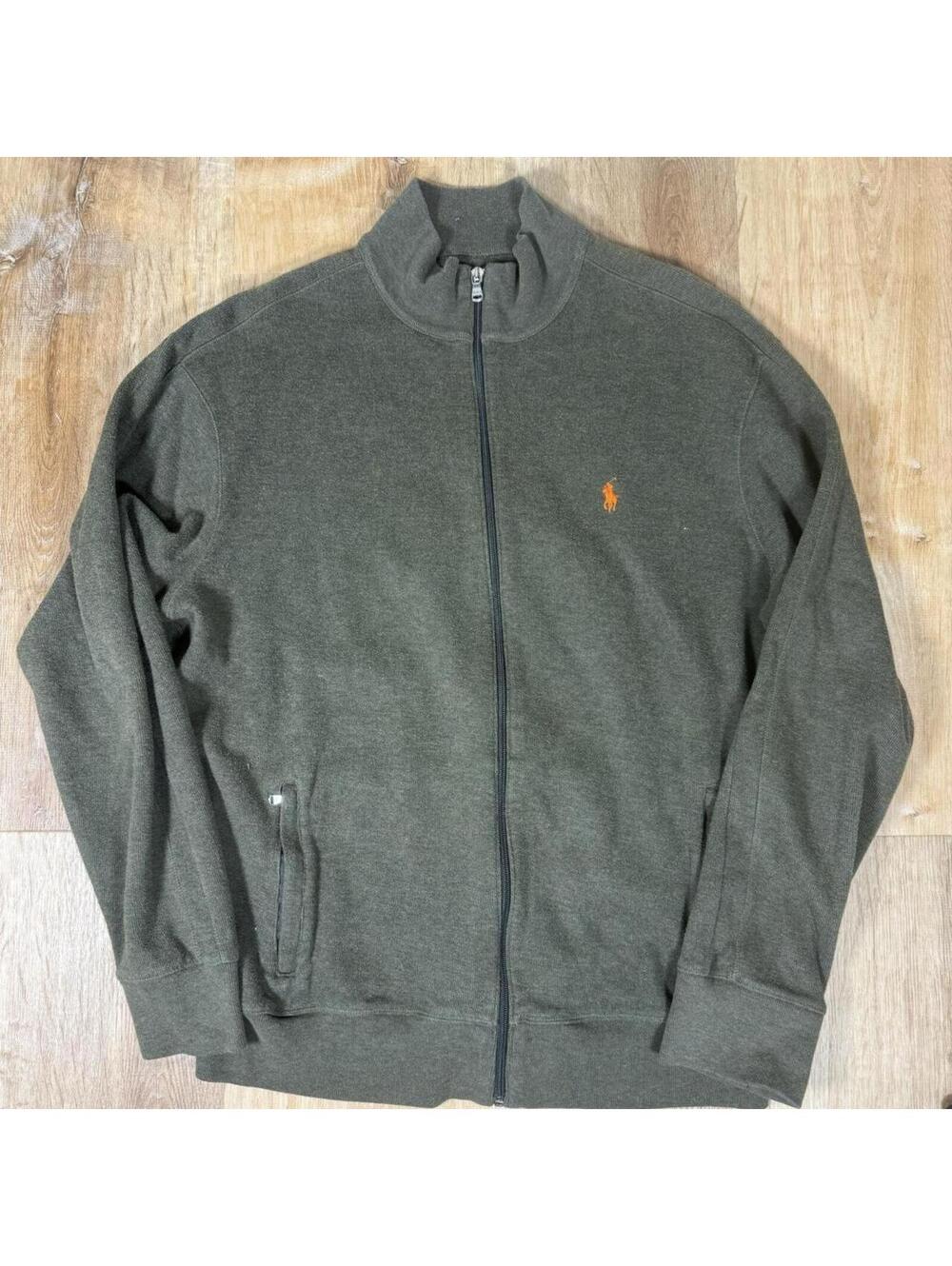 Y2K Ralph Lauren Polo Green Zip-Up – Size XL